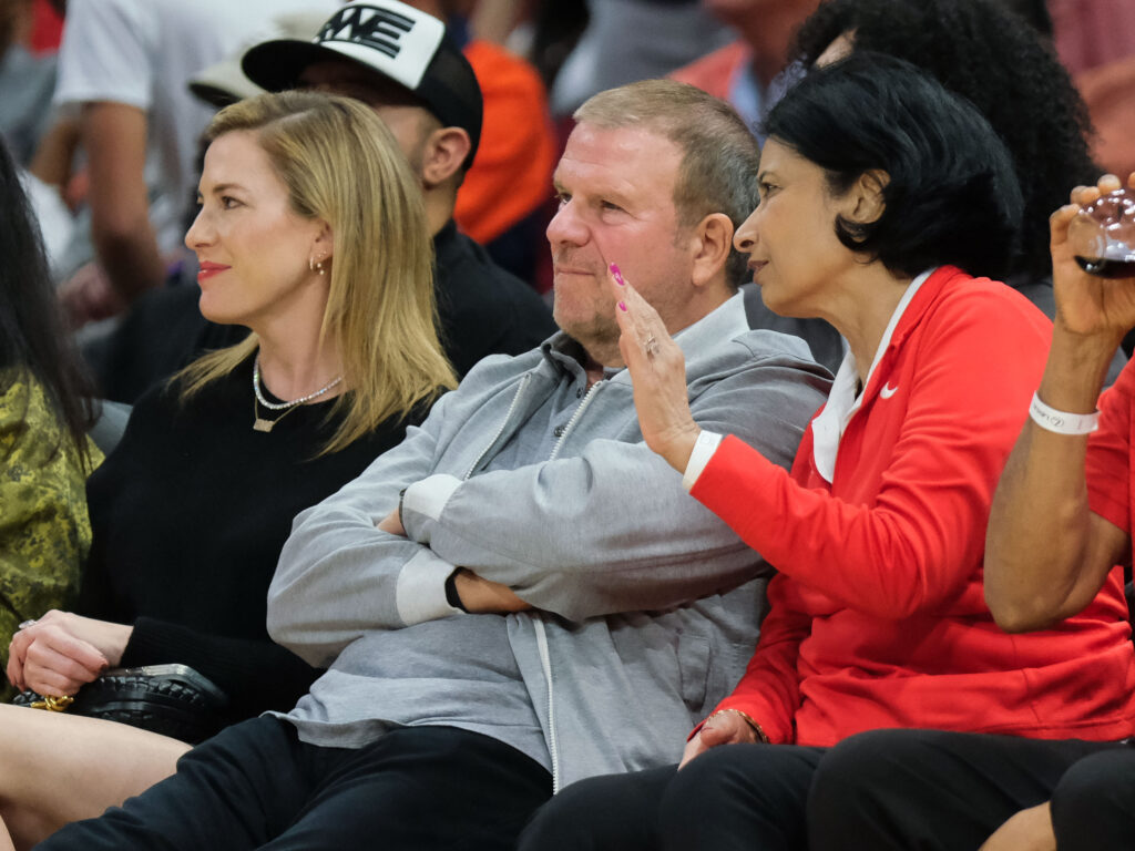 University of Houston chancellor and president Renu Khator and billionaire believer Tilman Fertitta always have a lot to talk about. (Photo by F. Carter Smith)