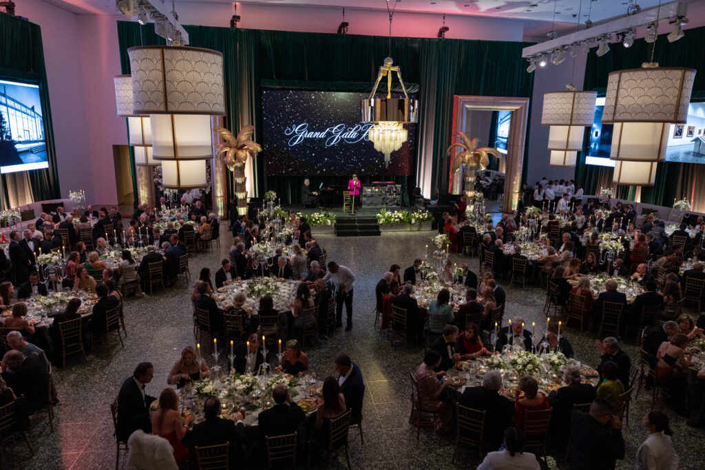 Cullinan Hall decorated by The Events Company for the Museum of Fine Arts, Houston centennial celebration Grand Gala Ball. (Photo by Jenny Antill)