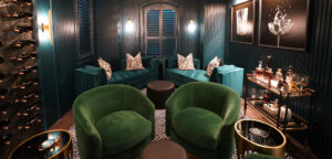 Starzyk interiors wine room (Photo by Ted Bell)