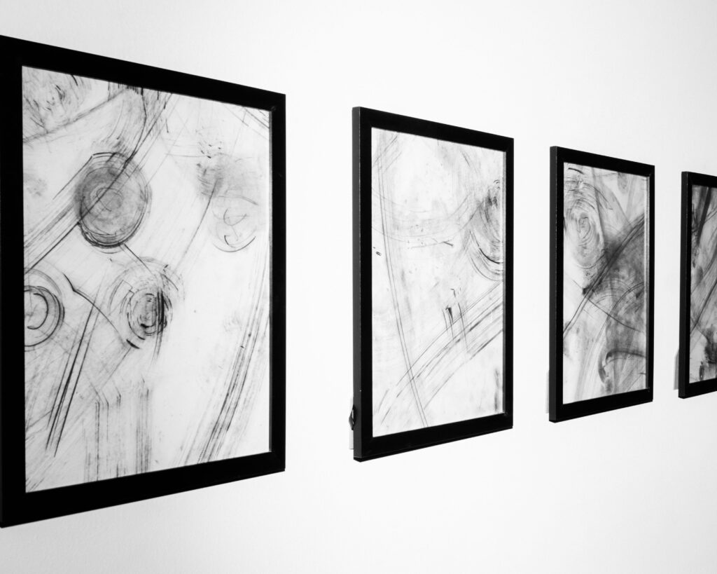 Guests could purchase the dancers' artwork at the event. (Photo by Malcolm Herod)