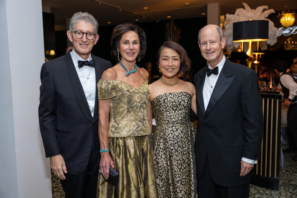David & Heidi Gerger, Chinhui & Eddie Allen at the Museum of Fine Arts, Houston centennial celebration Grand Gala Ball. (Photo by Jenny Antill)