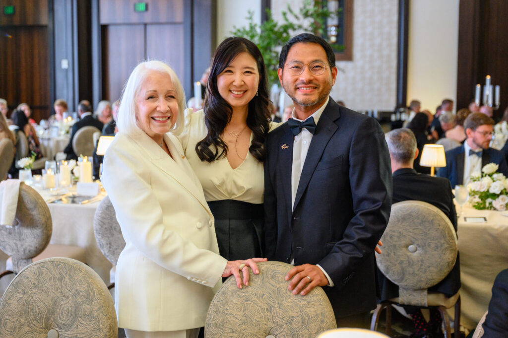 Donna Walker, Donna Chang, Daniel Chang nat the Hope Biosciences Research Foundation gala  (Photo by Si Vo)