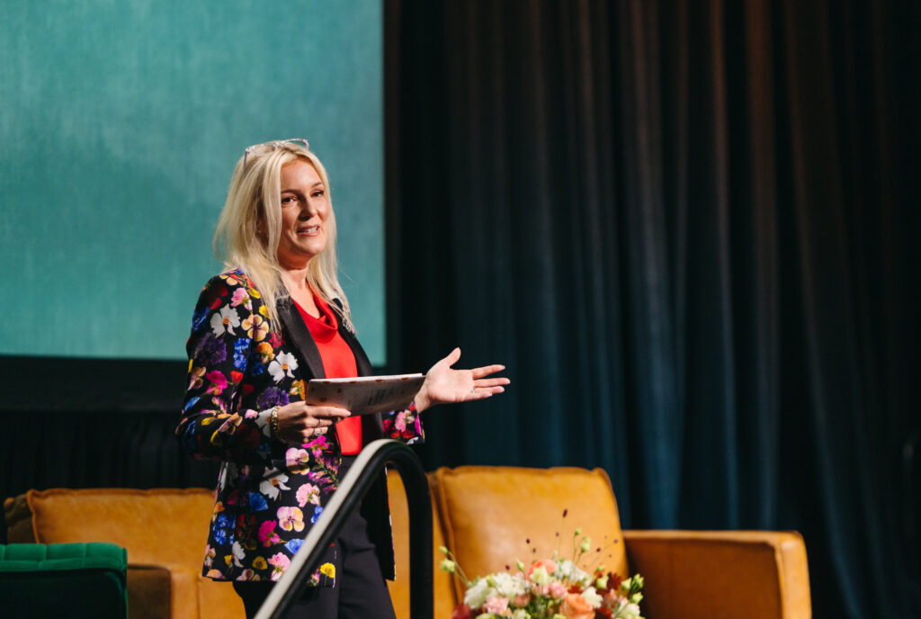 Elena Sacca Smith moderated the State of the Girl Q&A and the Real Talk. Real Women. Discussion. (Photo by Shelbie Whitten – Whitten Media)