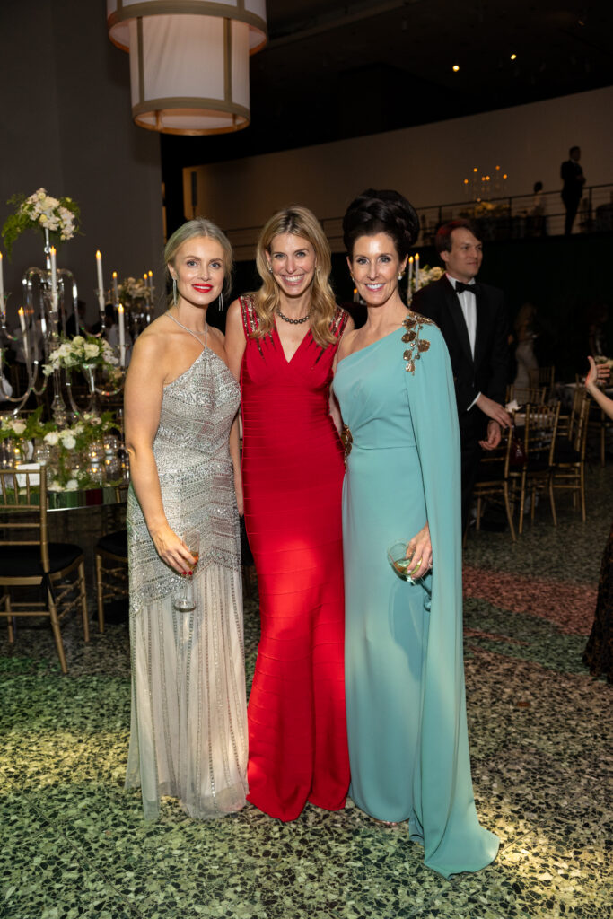 Elizabeth Waggett Lauren Barrett, Phoebe Tudor  at the Museum of Fine Arts, Houston Grand Gala Ball.  (Photo by Jenny Antill)