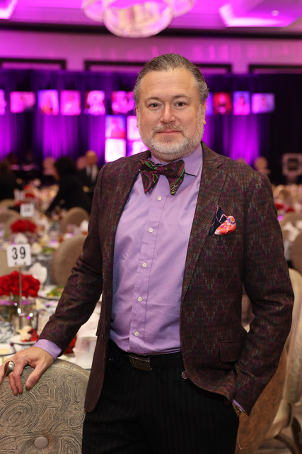 Valet sponsor and auction donor Gregg Harrison  at the Women of Substance luncheon (Photo by Priscilla Dickson)