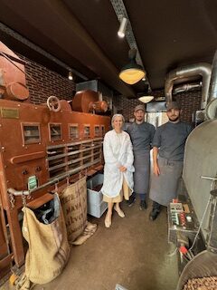 The author explores the offerings and ingredients of Alain Ducasse's Manufacture Chocolat. (Photo by Donatella Benckenstein)