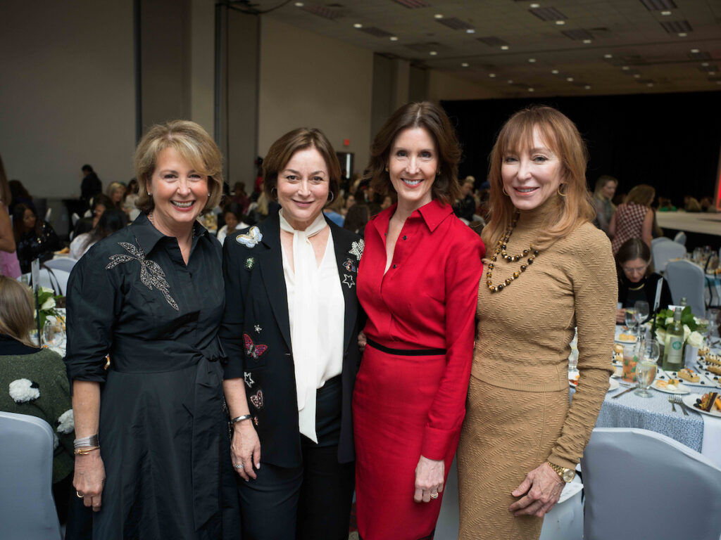 Ileana Treviño, Leigh Smith, Pheobe Tudor, Martha Finger at the Houston Ballet Nutcracker Market Saks Fifth Avenue luncheon