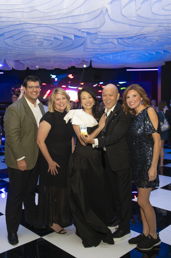 Jason Valdivia, Katherine Stenesen, Pam Okada, Mark Okada, and Chantel Boudreaux (Photo by Tamytha Cameron)
