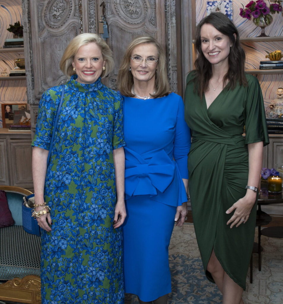 Jennifer Klos, Sherry Hayslip, Tera Lenney at Kips Bay Decorator Show House Dallas President's Dinner (Photo by Tamytha Cameron)