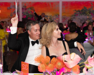 Jesse Coors-Blankenship and Kaleta Blaffer Johnson at the Dallas Contemporary Gala (Photo by Kaitlin Saragusa)