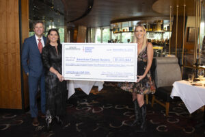 Cattle Baron's Ball Jim Brown, Marjon Henderson, Lora Farris (Photo by Tamytha Cameron)