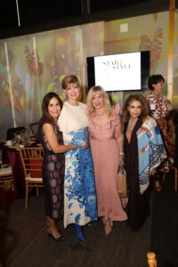 Joni Krieg, chair, A Writer’s Garden; Donna Arp Weitzman, Therese Rourk, President, Women’s Council; Sila Grogan (Photo by Rob Wythe/Wythe Portrait Studio)