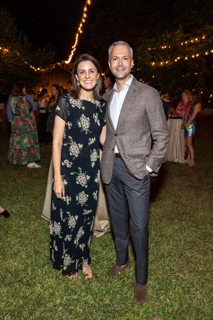 Julia & John Stallcup at The Menil Collection 'Party in the Park.' (Photo by Jenny Antill)