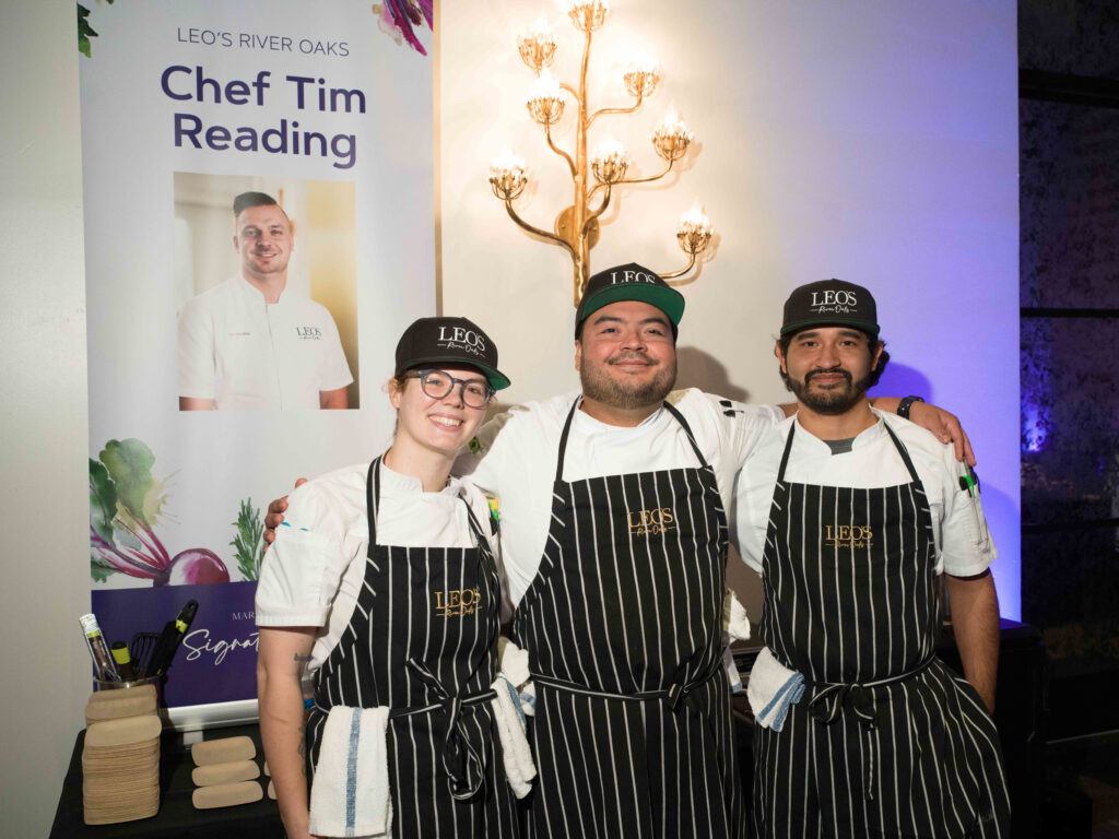 Chef Tim Readings team from Leo's River Oaks at March of Dimes Signature Chefs.   (Photo by Daniel Ortiz)