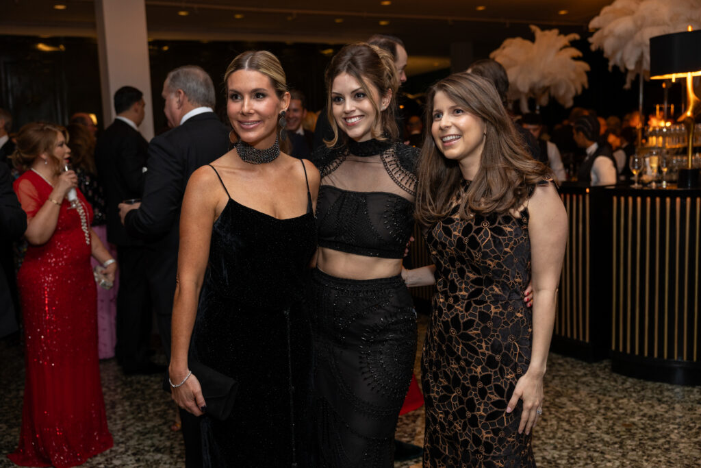 Lisa Dodd, Logan Dresser, Maria Stavinoha at the Museum of Fine Arts, Houston centennial celebration Grand Gala Ball. (Photo by Jenny Antill)