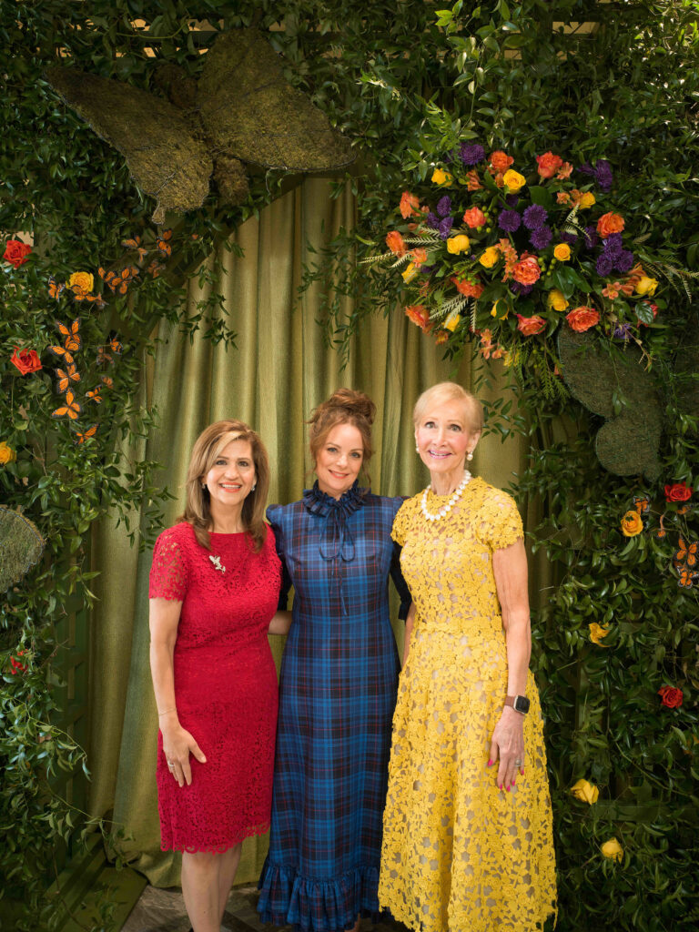 Mehrnaz Gill, Kimberly Williams-Paisley, Diane Gendel at the Barbara Bush Houston Literacy Foundation’s  Power of Literacy Luncheon (Photo by Daniel Ortiz)