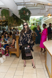 Model in ETRO at Partners Card Brunch and Fashion Preview (Photo by Tamytha Cameron)