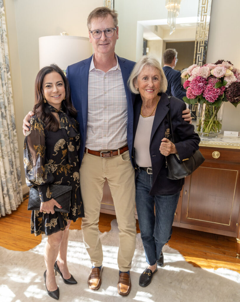 Nazira Handal, Jason Needleman, Mary Ella Gabler at Jan Showers (Photo by Jordan Geibel)