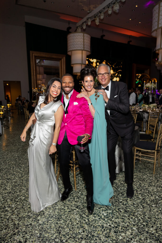Nicole Katz, Brandon Wattz, Phoebe & Bobby Tudor at the Museum of Fine Arts, Houston Grand Gala Ball.  (Photo by Jenny Antill)