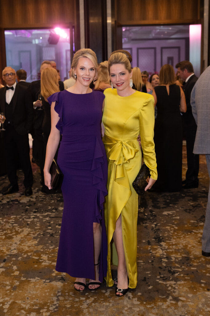 Nicole Lombardo, Agata Bielicki at the British American Foundation of Texas gala (Photo by Wilson Parish)