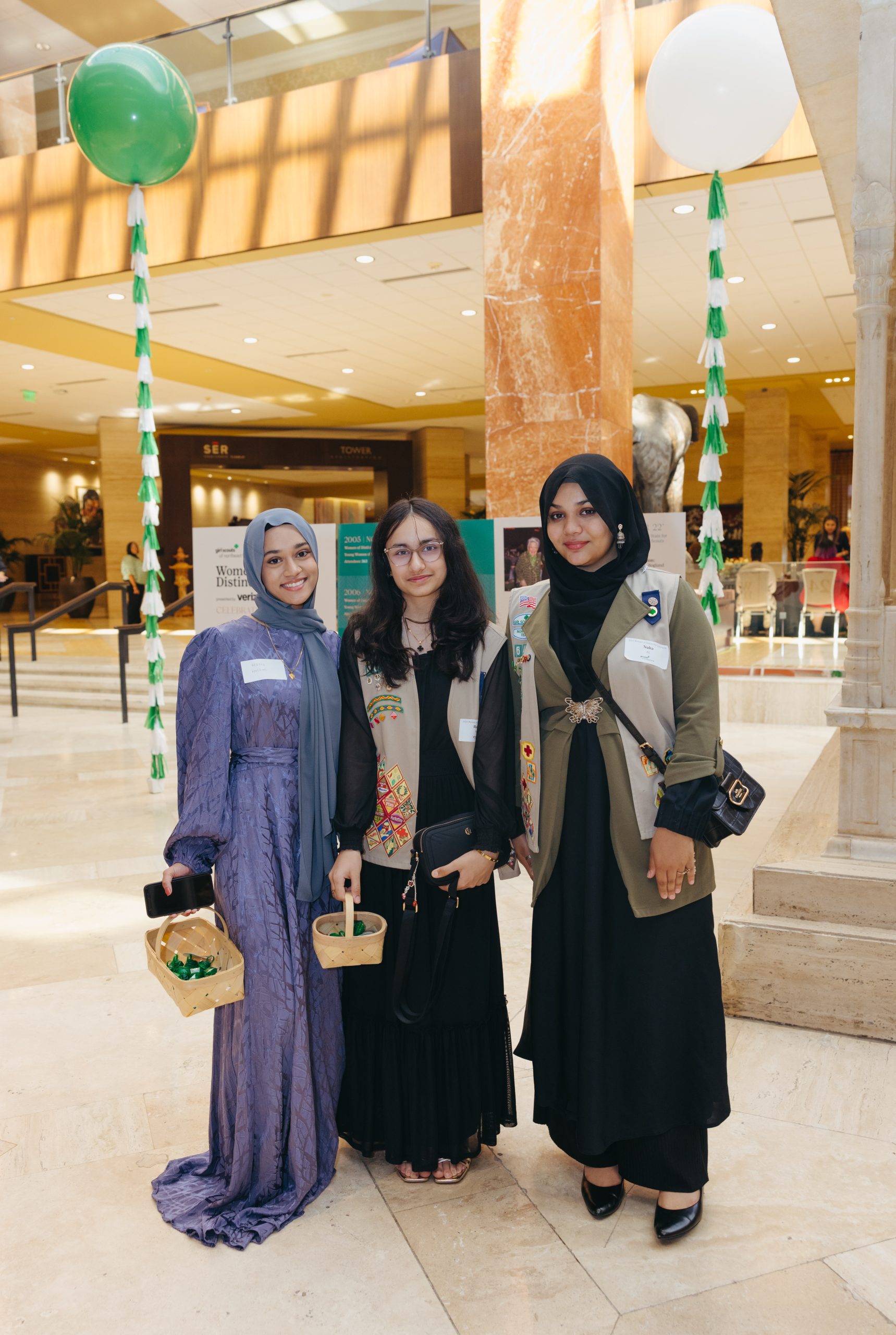 Nuha Ali, Haadiya Hashimi, and Hania Hashmi (Photo by Shelbie Whitten – Whitten Media)