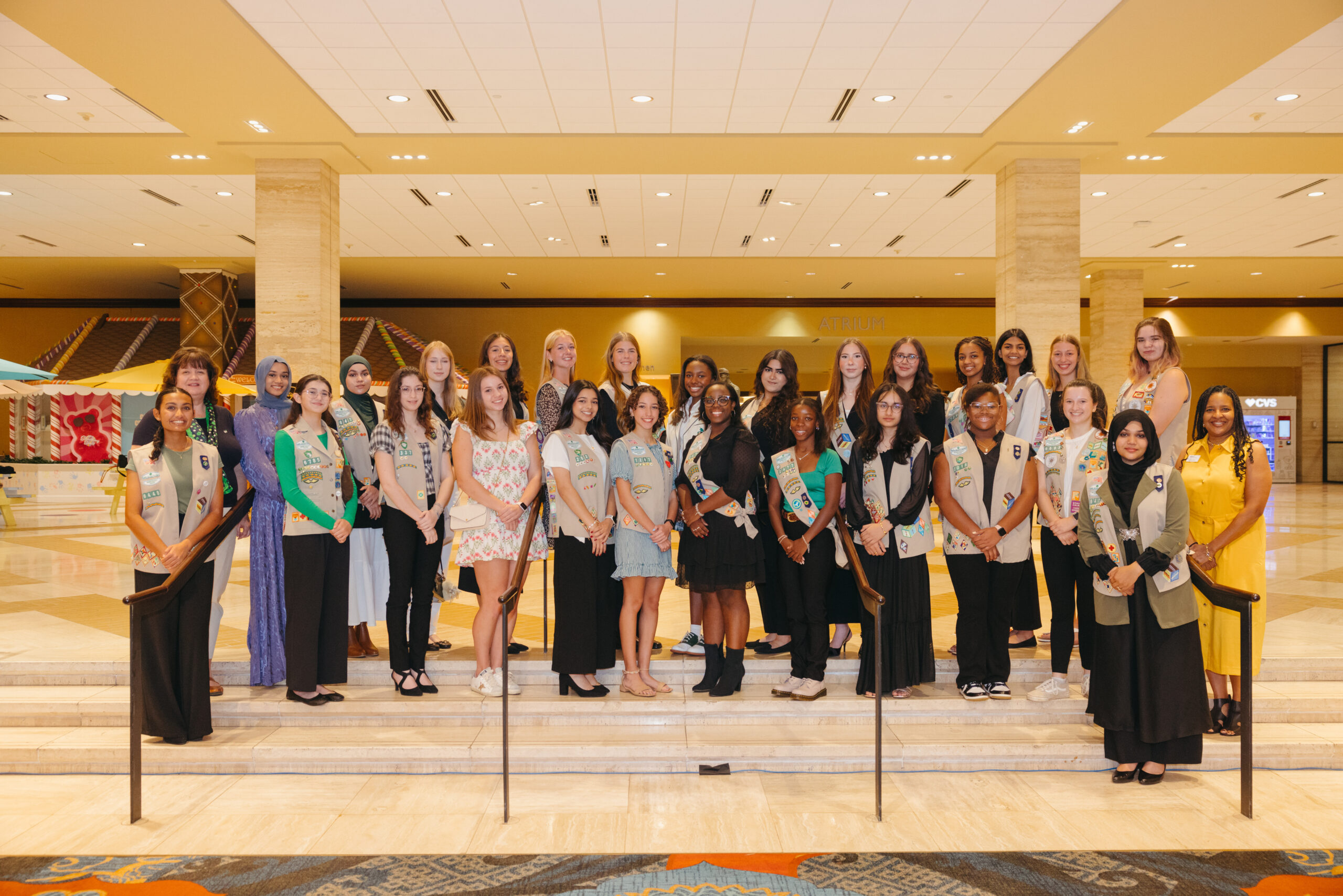 Older Girl Scout Volunteers for Luncheon (Photo by Shelbie Whitten – Whitten Media)