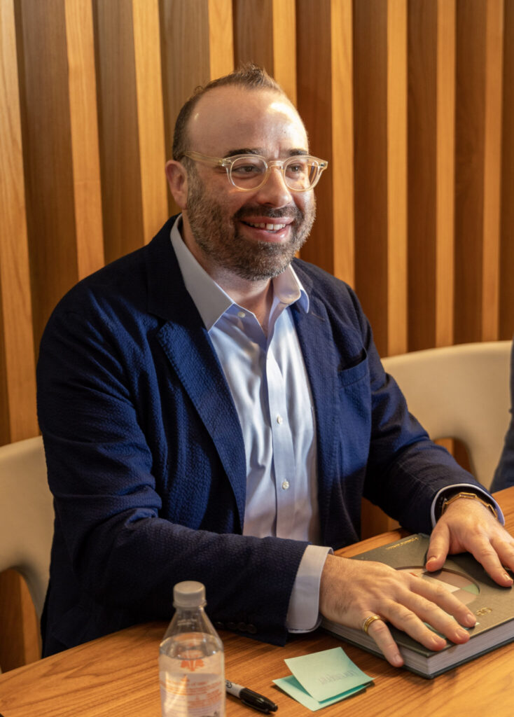 Oliver Furth at Roche Bobois (Photo by Jordan Geibel)