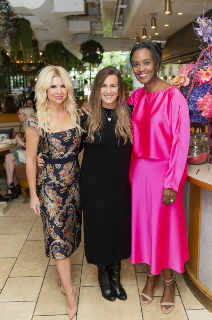 Kristin Hallam and Jennifer Munoz with The Family Place CEO Tiffany Tate (Photo by Tamytha Cameron)