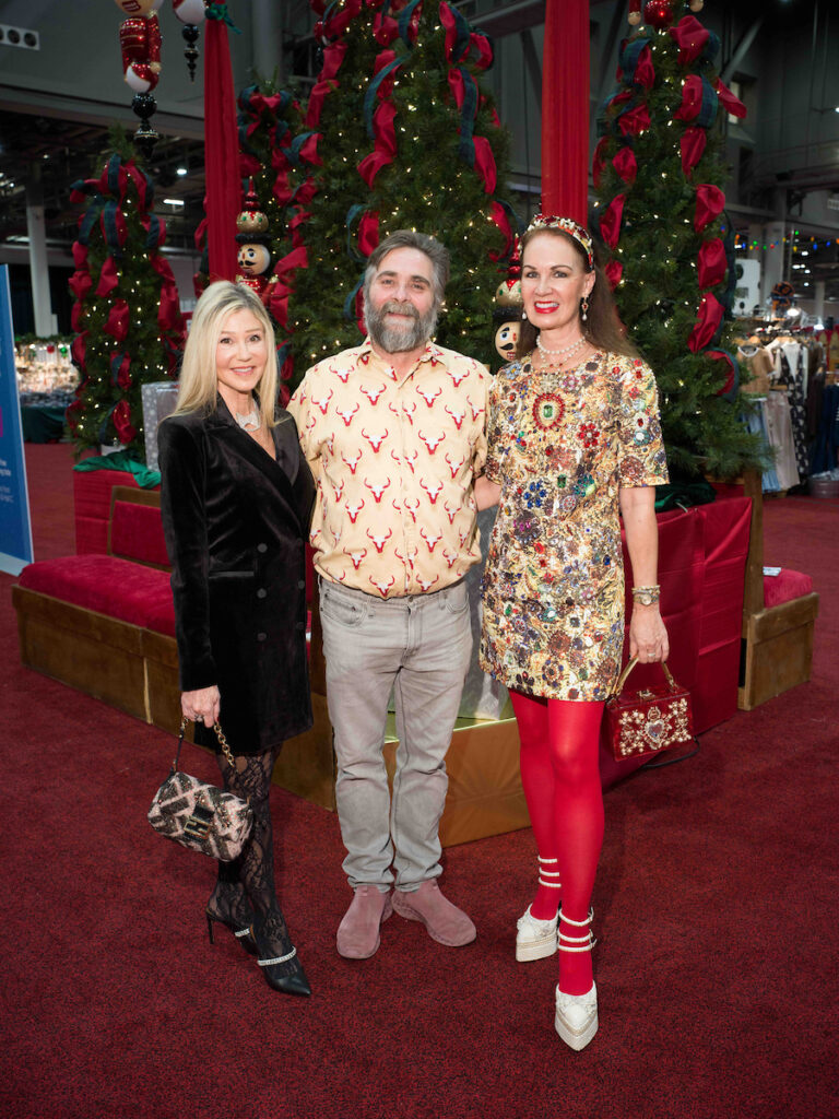 Patti Murphy, Stanton Welch, Beth Muecke at the Houston Ballet Nutcracker Market Wells Fargo Preview Party. (Photo courtesy Houston Ballet)