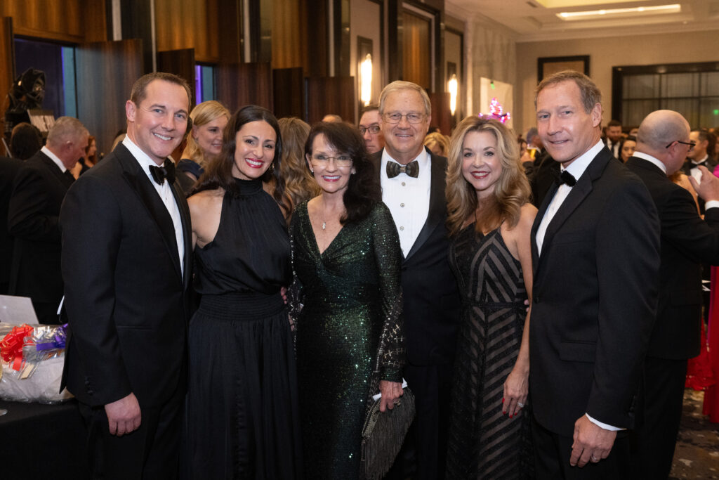 Phil & Sara Gresh, Gail & Greg Garland, Julie & Ron Finck at the British American Foundation of Texas gala (Photo by Wilson Parish)