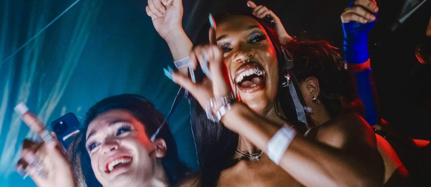 Dollcore DJs Nightgirl and Amarji King celebrate King’s Boiler Room set in Austin. (Photo courtesy of Amarji King)