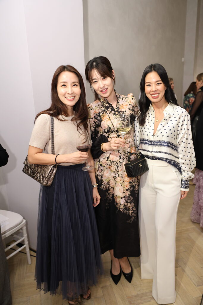 Ana Reger,  Rania Edlebi, designer Christy Lynn Lee at the Christy Lynn boutique opening in River Oaks District (Photo by Quy Tran)