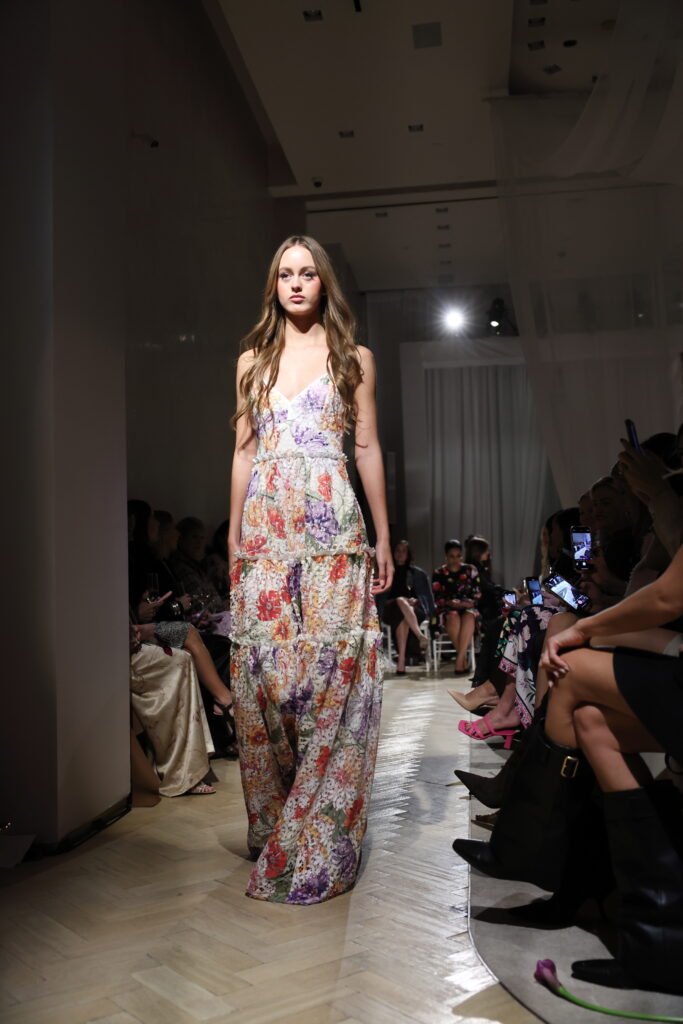 Floral frocks from the Christy Lynn Lee Spring 2025 Collection (Photo by Quy Tran)