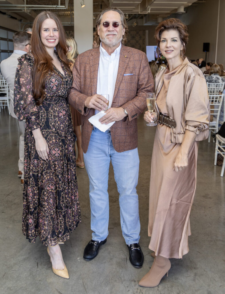 Sadie Baker Strubhart, Lloyd Lumpkins, Ginger Hartford at Cowtan & Tout (Photo by Jordan Geibel)