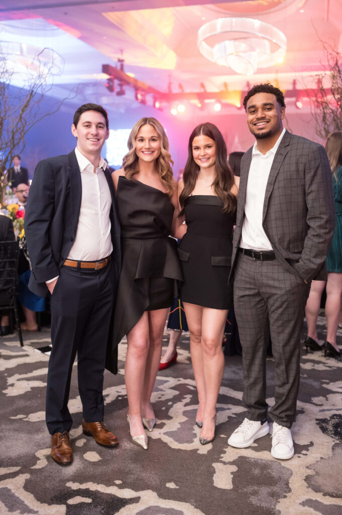 Sam Kaminsky, Brooke Skiles, Courtney McKinney, Korey Holland at the Arts of Healing gala (Photo by Daniel Ortiz)
