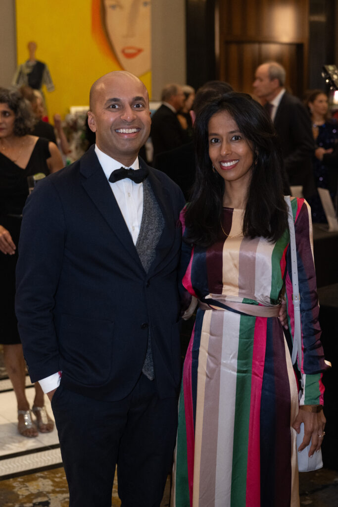 British Consul General Satheesan Sujeevan & Krupy Kothari at the British American Foundation of Texas gala (Photo by Wilson Parish)