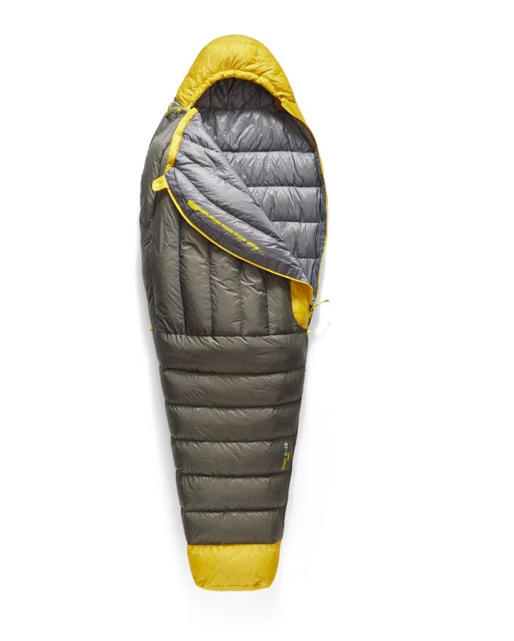 The Sea to Summit Spark Down Sleeping Bag offers ultralight, packable performance with RDS-certified 850+ non-PFAS Ultra-Dry Down insulation, keeping you warm in temperatures as low as 0°F. (Photo courtesy Sea to Summit)