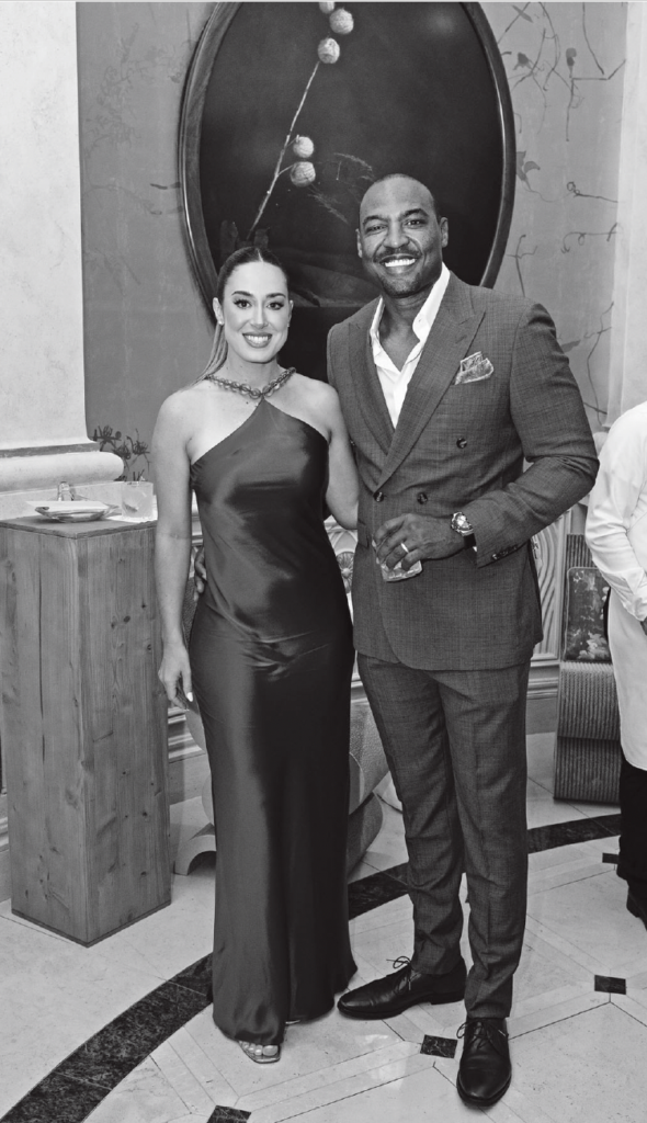 Tiffany & Darren Woodson at Kips Bay Decorator Show House Dallas President's Dinner (Photo by Tamytha Cameron)