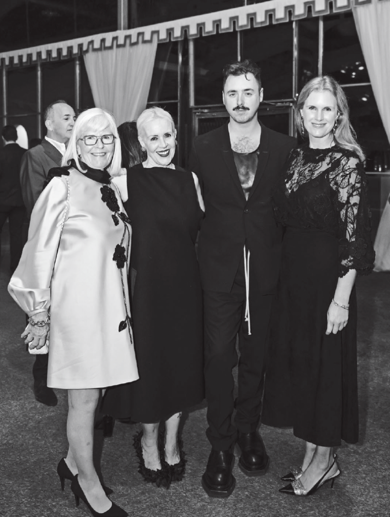 Christy Berry, Robin Wilkes, Kyle Branch, Anne Wallach at Kips Bay Decorator Show House Dallas President's Dinner (Photo by Tamytha Cameron)