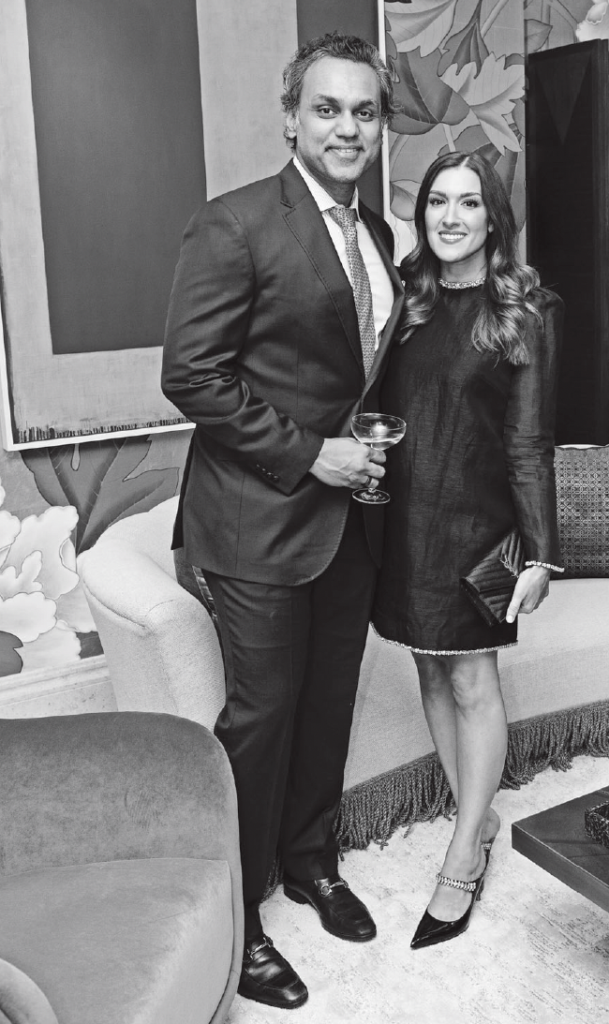 Vipin & Andrea Nambiar at Kips Bay Decorator Show House Dallas President's Dinner (Photo by Tamytha Cameron)