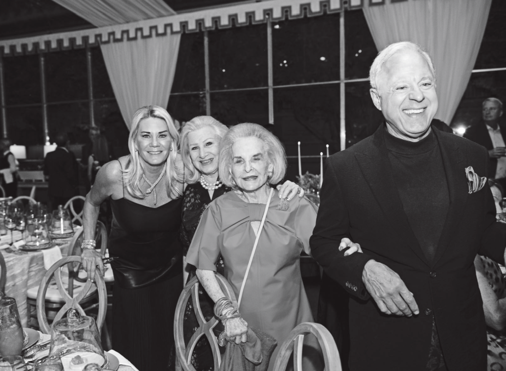 Kelli Ford, Elizabeth Robertson, Nancy Dedman, Brad Kelly at Kips Bay Decorator Show House Dallas President's Dinner (Photo by Tamytha Cameron)