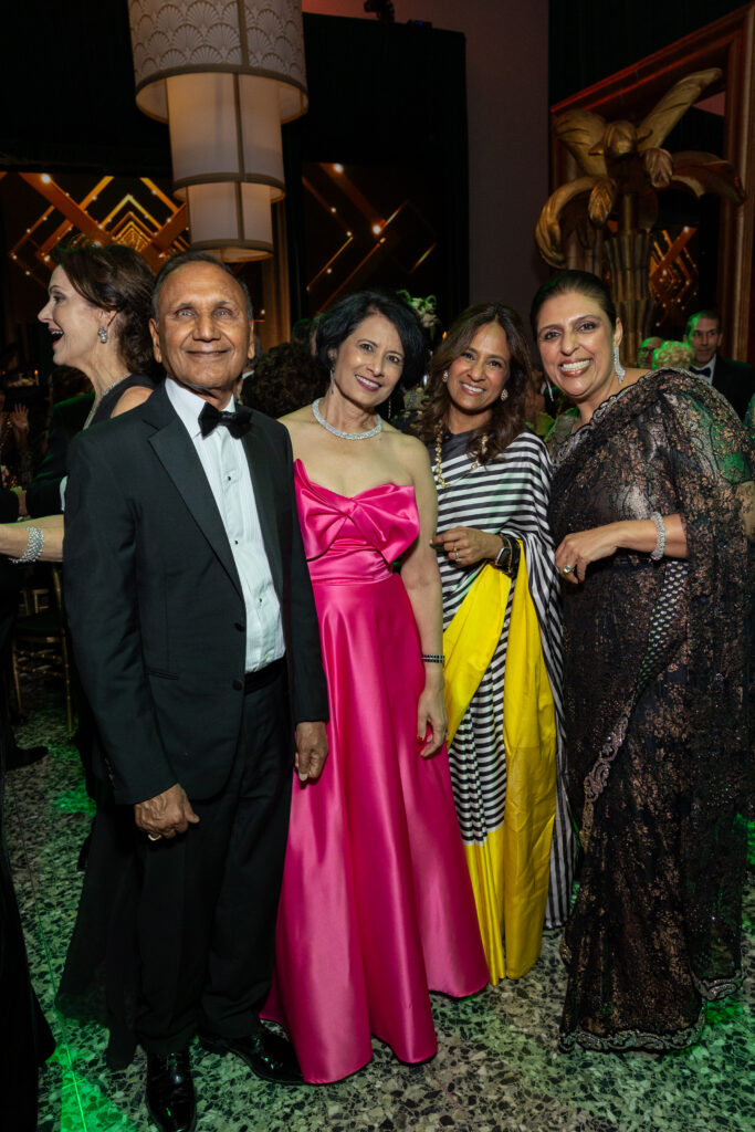 Suresh & Renu Khator, Anu Lai, Nidhika Mehta at the Museum of Fine Arts, Houston centennial celebration Grand Gala Ball. (Photo by Jenny Antill)
