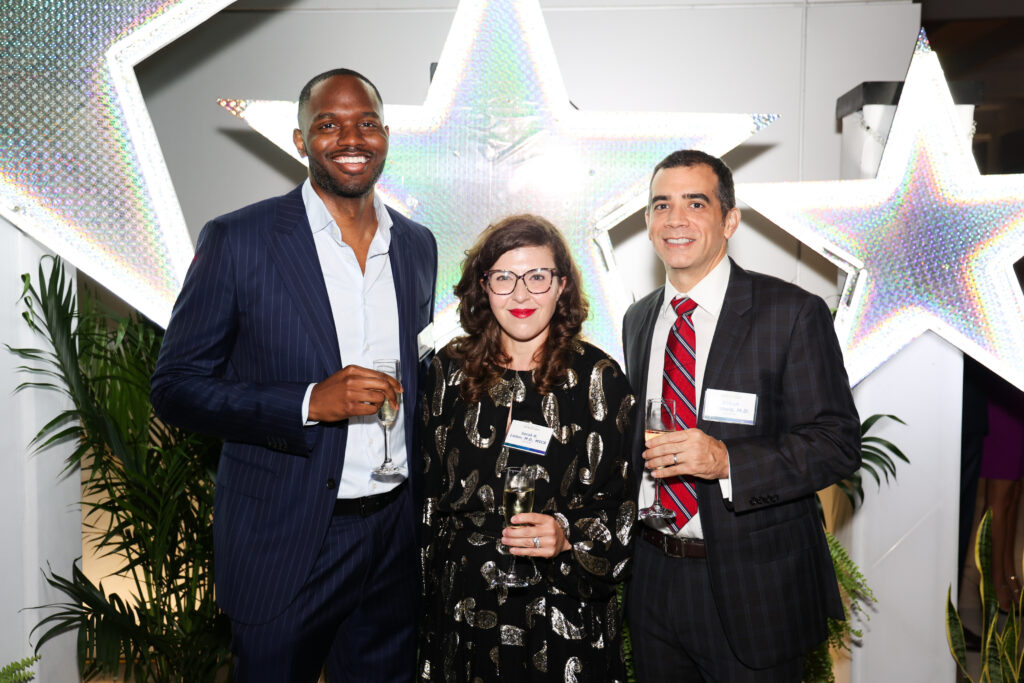The 2024 DocStars Ethan Sanford, M.D., Sarah Lieber, M.D., M.S.C.R, Anezi Uzendu, M.D., F.A.C.C. 2 (Photo by Ren Morrison and Scott Booth)