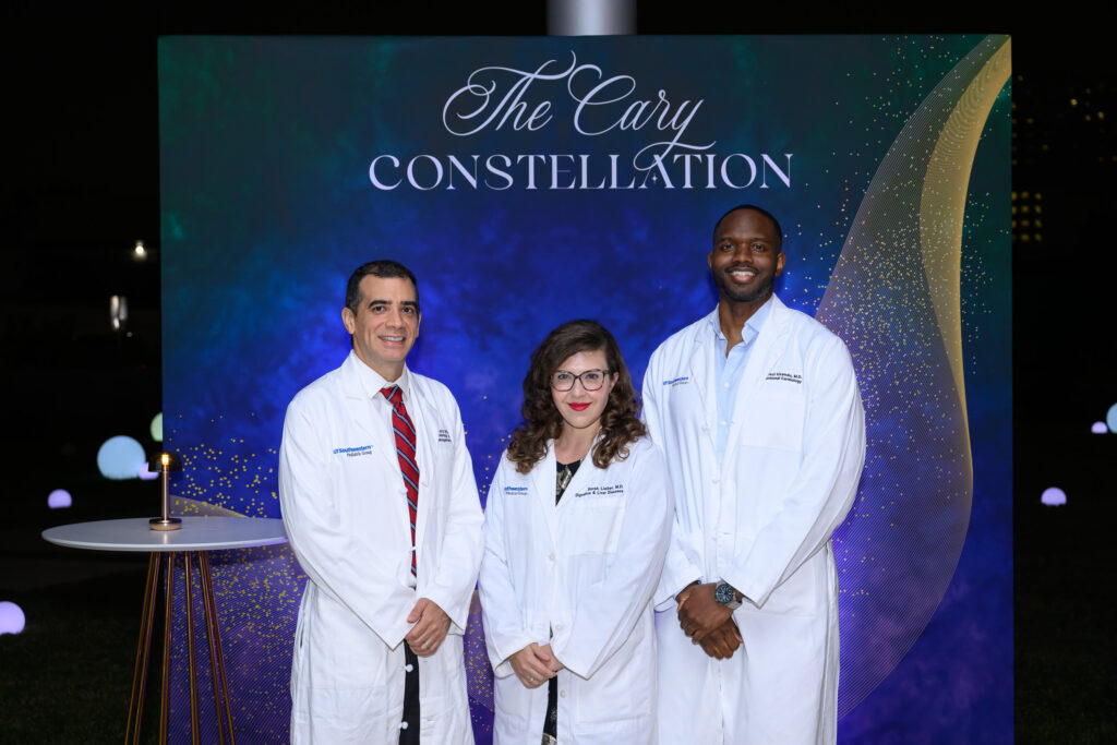 The 2024 DocStars Ethan Sanford, M.D., Sarah Lieber, M.D., M.S.C.R, Anezi Uzendu, M.D., F.A.C.C. 3 (Photo by Ren Morrison and Scott Booth)