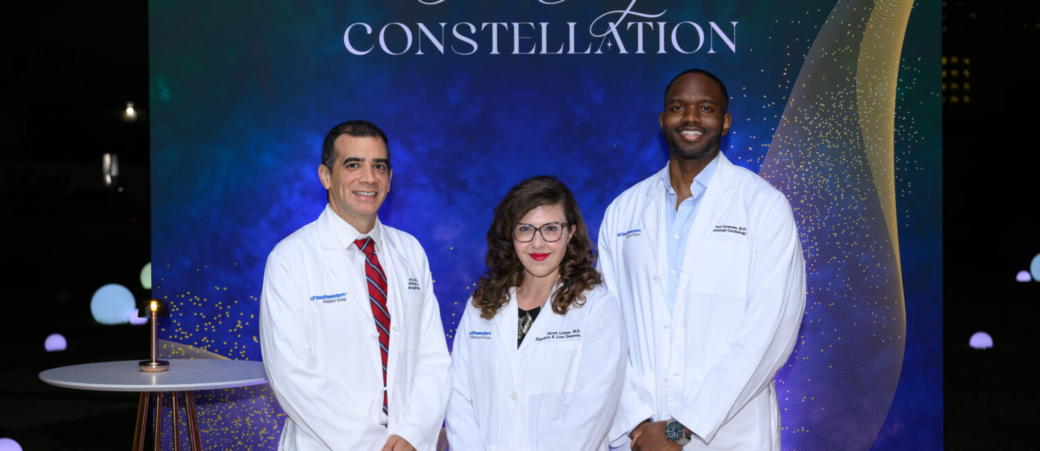 The 2024 DocStars Ethan Sanford, M.D., Sarah Lieber, M.D., M.S.C.R, Anezi Uzendu, M.D., F.A.C.C. 3 (Photo by Ren Morrison and Scott Booth)