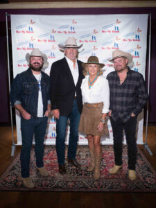 Wade Bown, Mike and Susan Plank and Randy Rogers