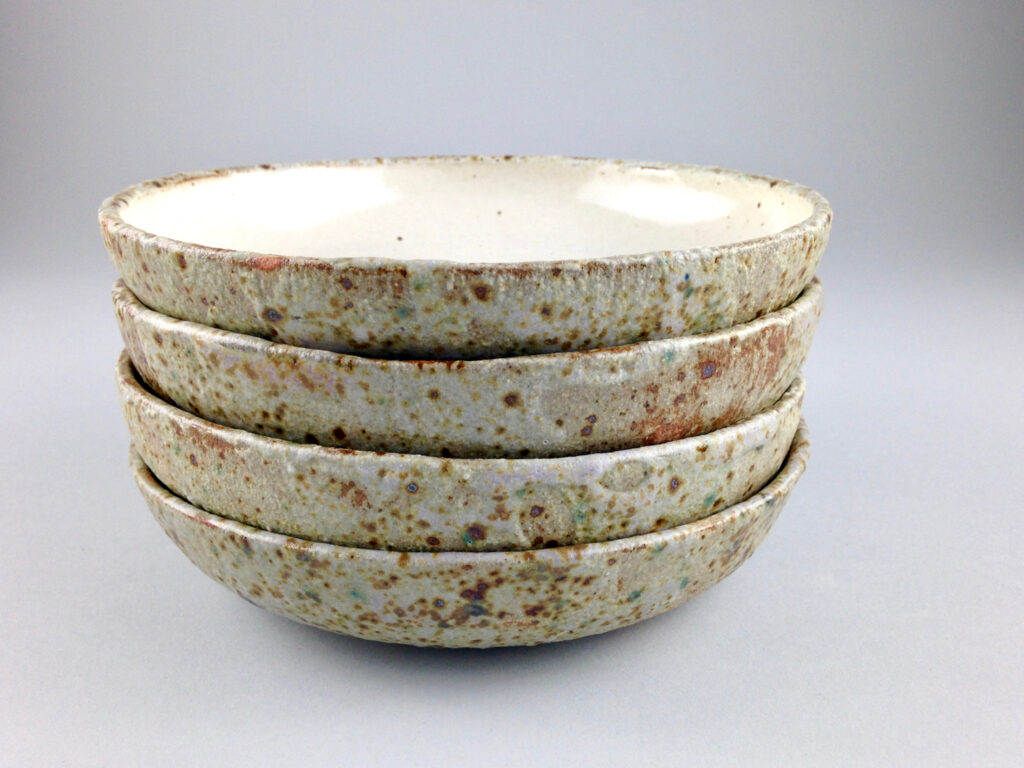 This large stoneware set includes a serving bowl and four matching bowls, perfect for salads or soups. (Photo courtesy Linda Perez Ceramics)