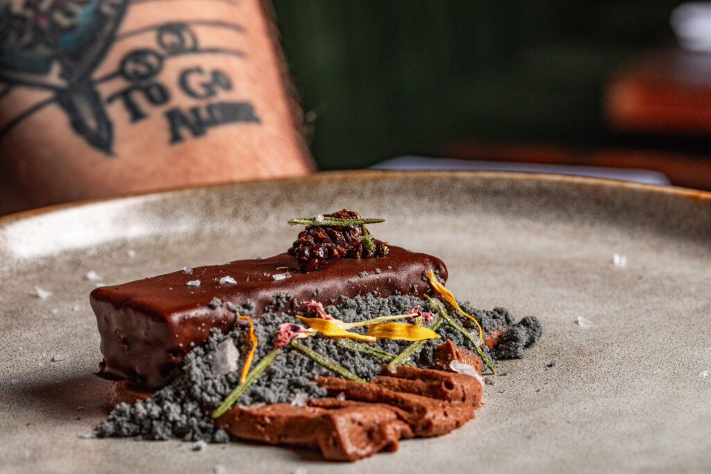 A stunning dessert at the end of Rye's tasting menu called Spruced Up. (Photo by Samantha Marie)