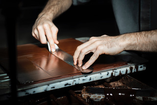 Chocolates are handcrafted to delicious perfection at Alain Ducasse's Manufacture Chocolat. (Photo by Vincent Nageotte)