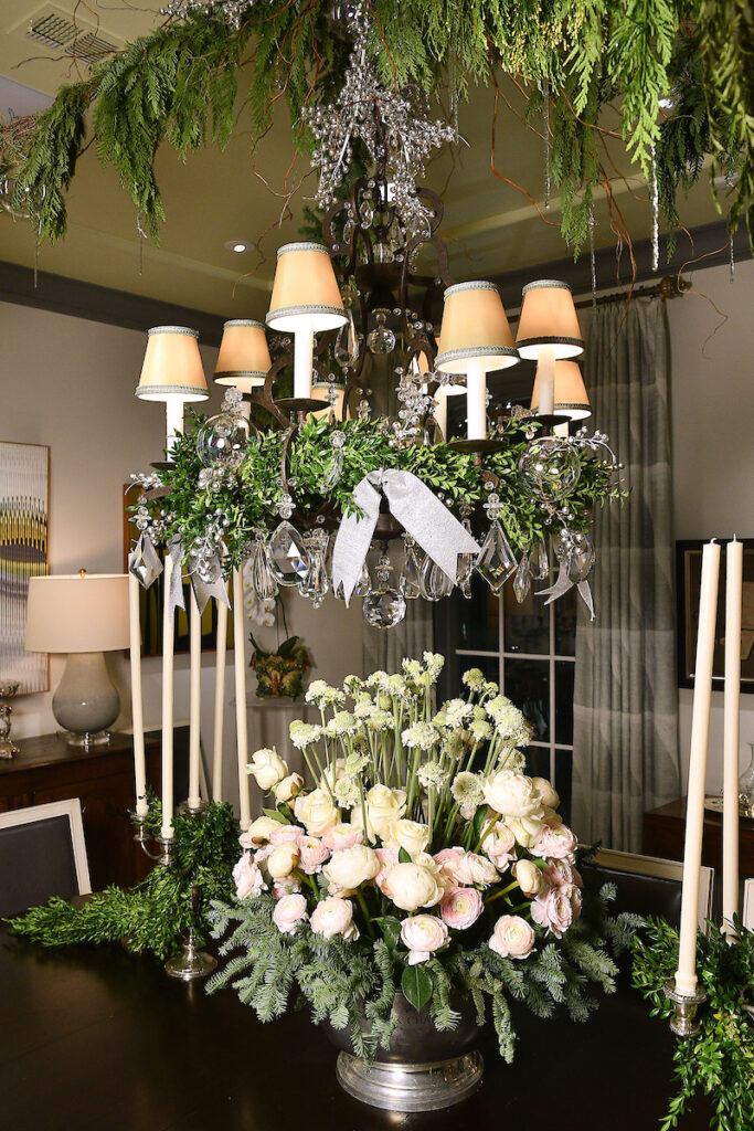 Detail of the dining room decor at the Kappa Kappa Gamma Charitable Foundation home tour preview party (Photo by Dave Rossman)